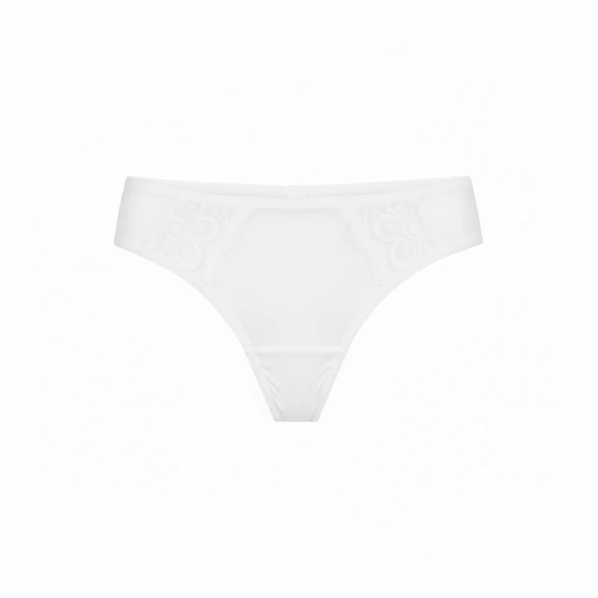 Rossoporpora Slip Brasiliana Pizzo Tulle nero elegante