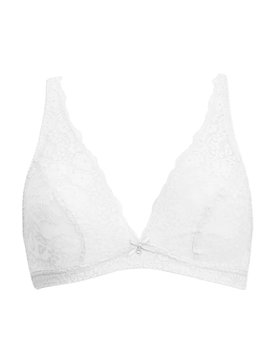 Si'èLei Allure 2678 reggiseno triangolo bianco in pizzo