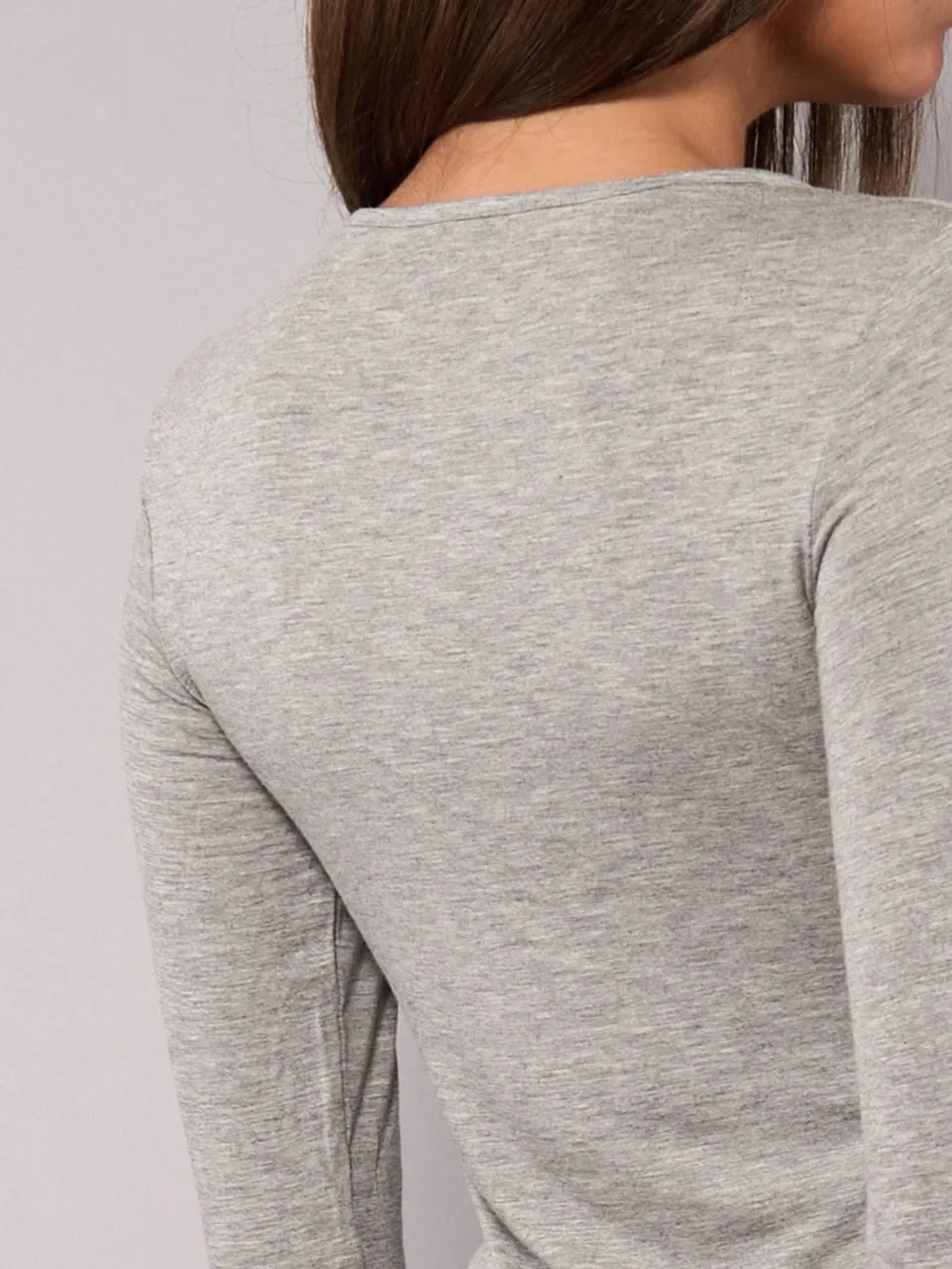 Si'èLei Today 6012 maglia manica lunga grigio modal