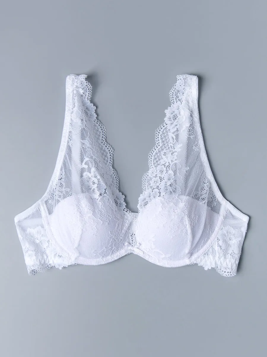 Si'èLei Wonder Lace 2451 bralette bianca in pizzo