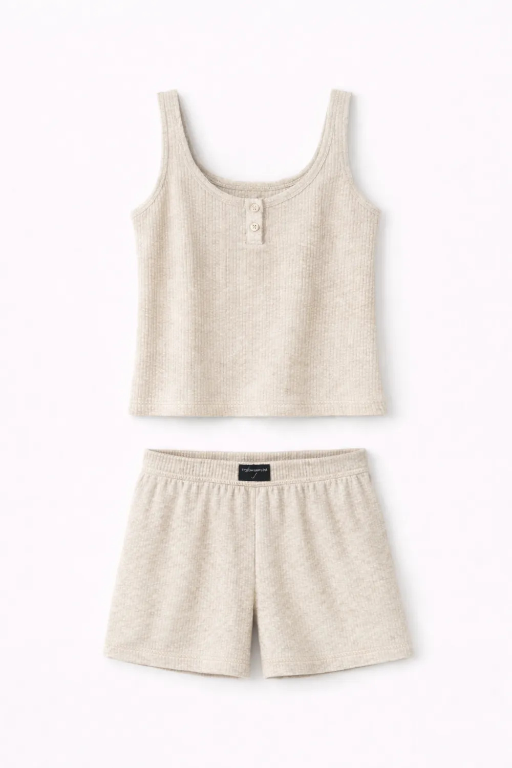 Rossoporpora Pigiama Donna Canotta Short Grigio fresco