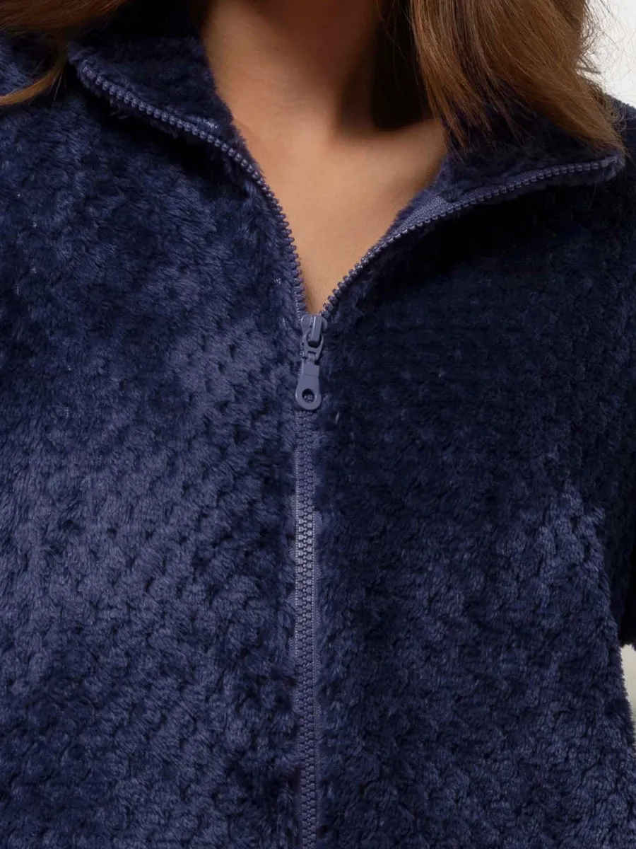 Si'èLei RS44 tuta blu coral zip collo alto
