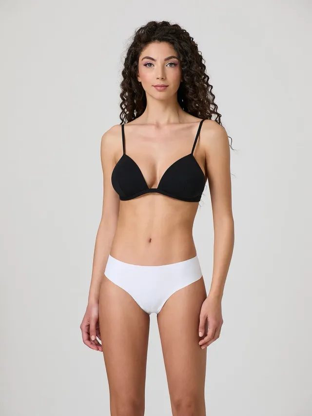 Jadea 8014 Slip Taglio Laser Cotone Pizzo Dietro