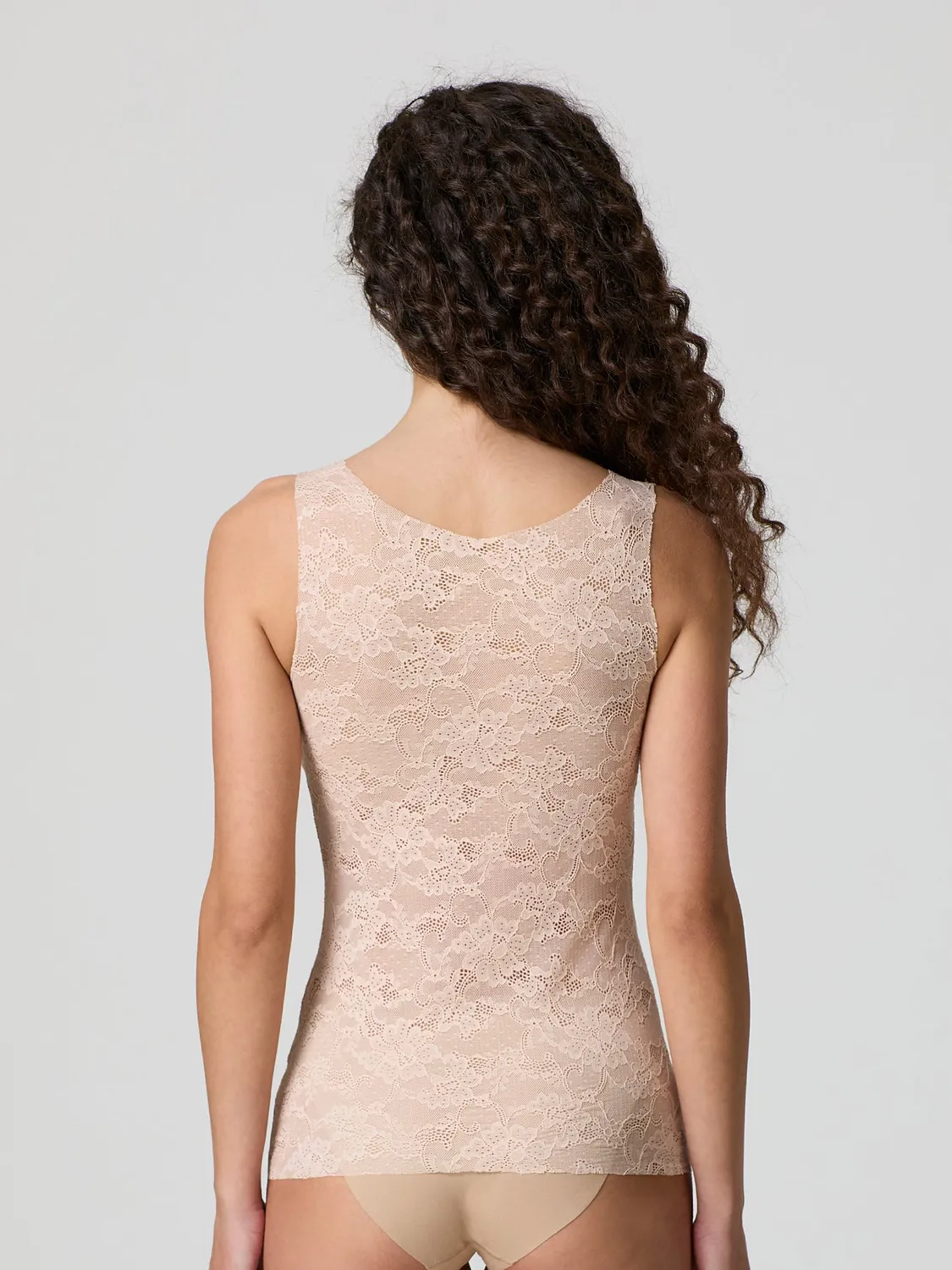 Jadea Basic 8024 canotta pizzo spalline larghe nera