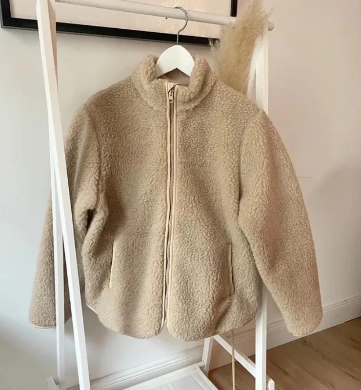Casagin Teddy giubbino beige XS/S pura lana