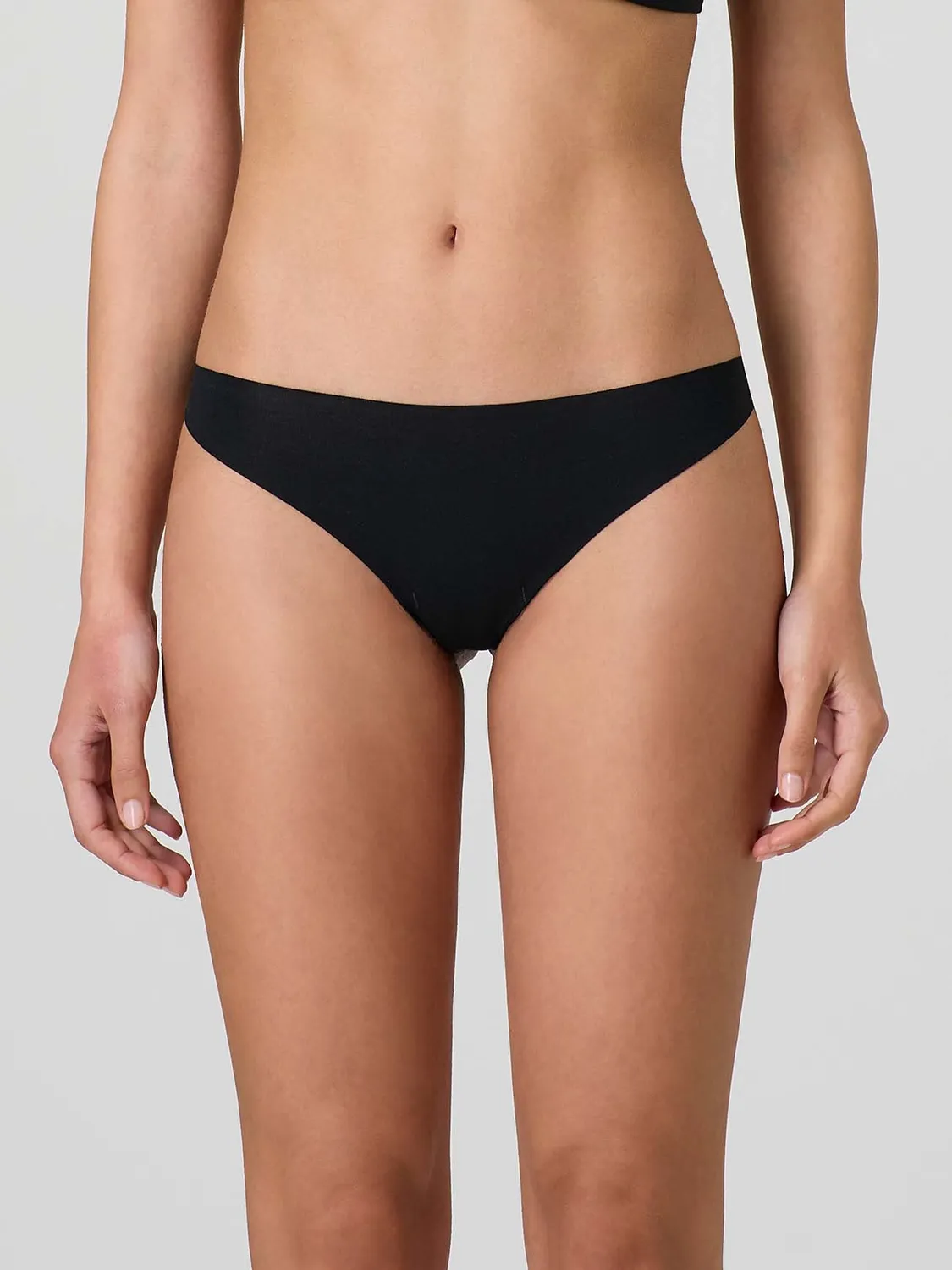 Jadea 8002 Perizoma Donna Cotone Nero Taglio Laser