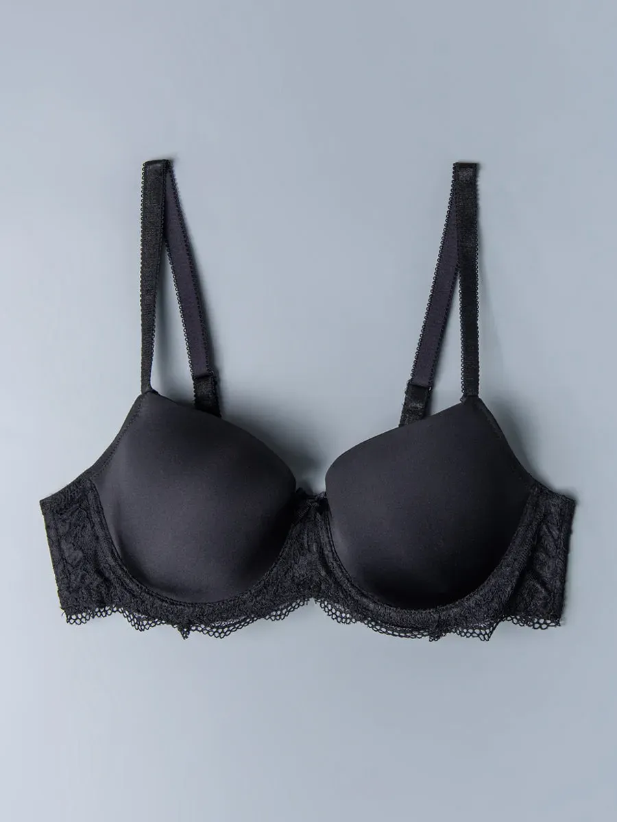 Si'èLei Wonder Lace 2452 reggiseno imbottito pizzo nero