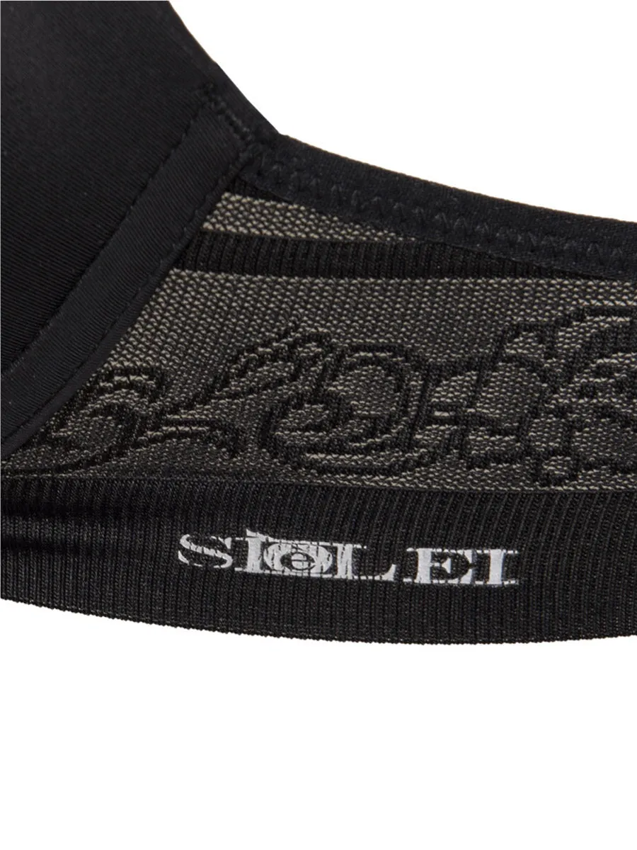 Si'èLei Flower 2504 push-up nero coppe gel con ferretto