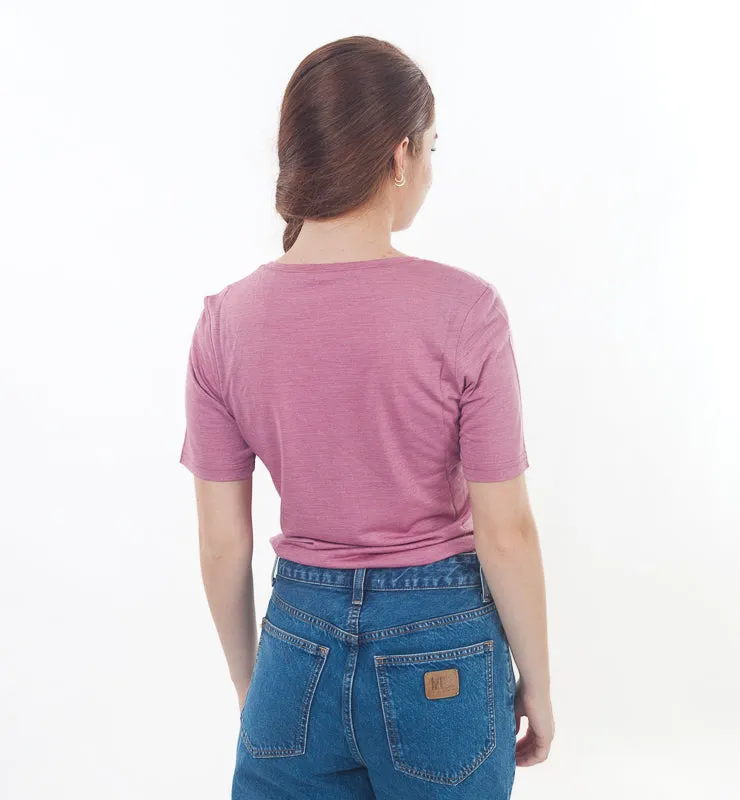 Casagin t-shirt donna lana merino seta termoregolante