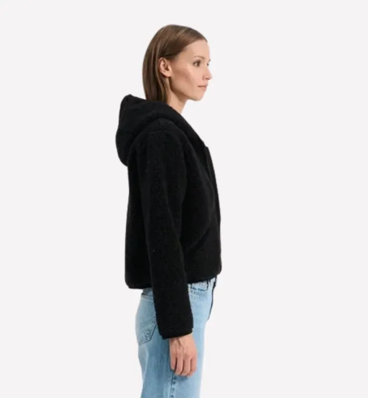 Casagin Pile cappuccio lana ultraleggero marrone teddy