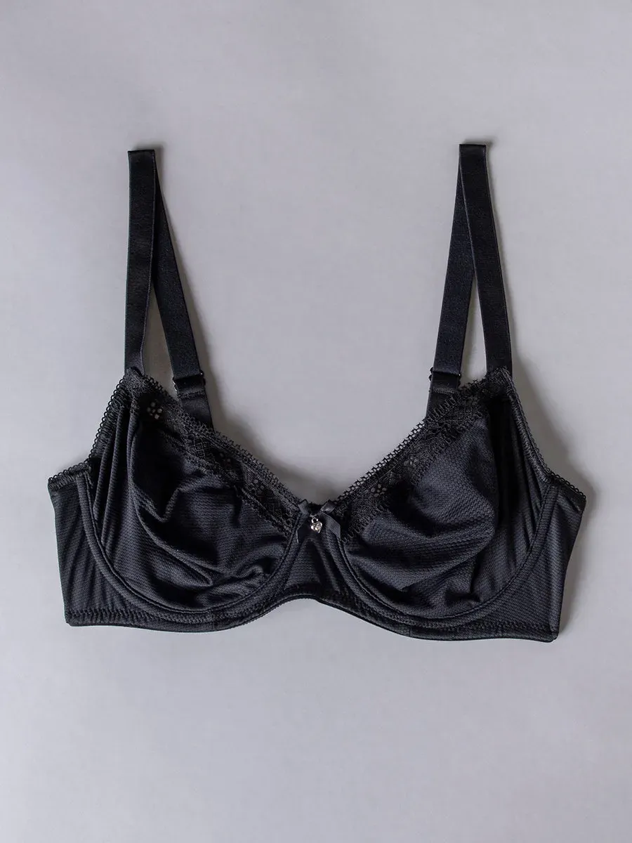 Si'èLei 1870 reggiseno con ferretto nero jacquard