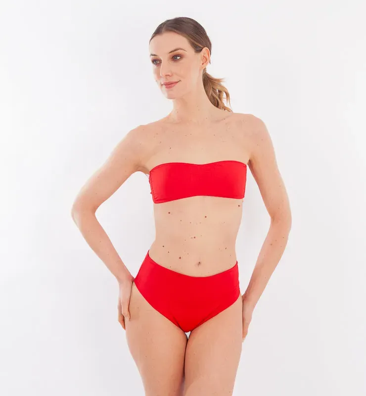 Casagin top costume a fascia coppe removibili nero