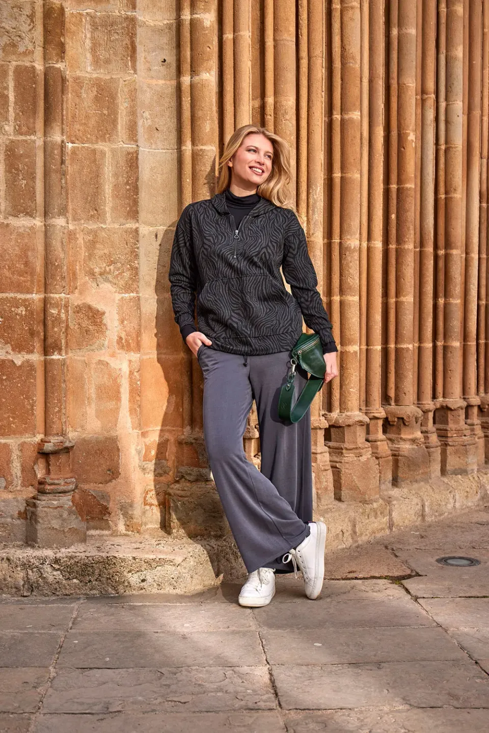 Janira Soft Lounge pantalone palazzo loungewear morbido
