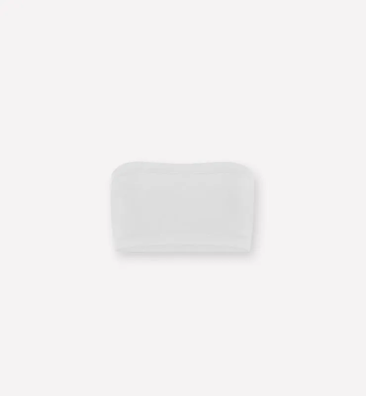 Casagin Essential reggiseno a fascia Tencel bianco senza spalline