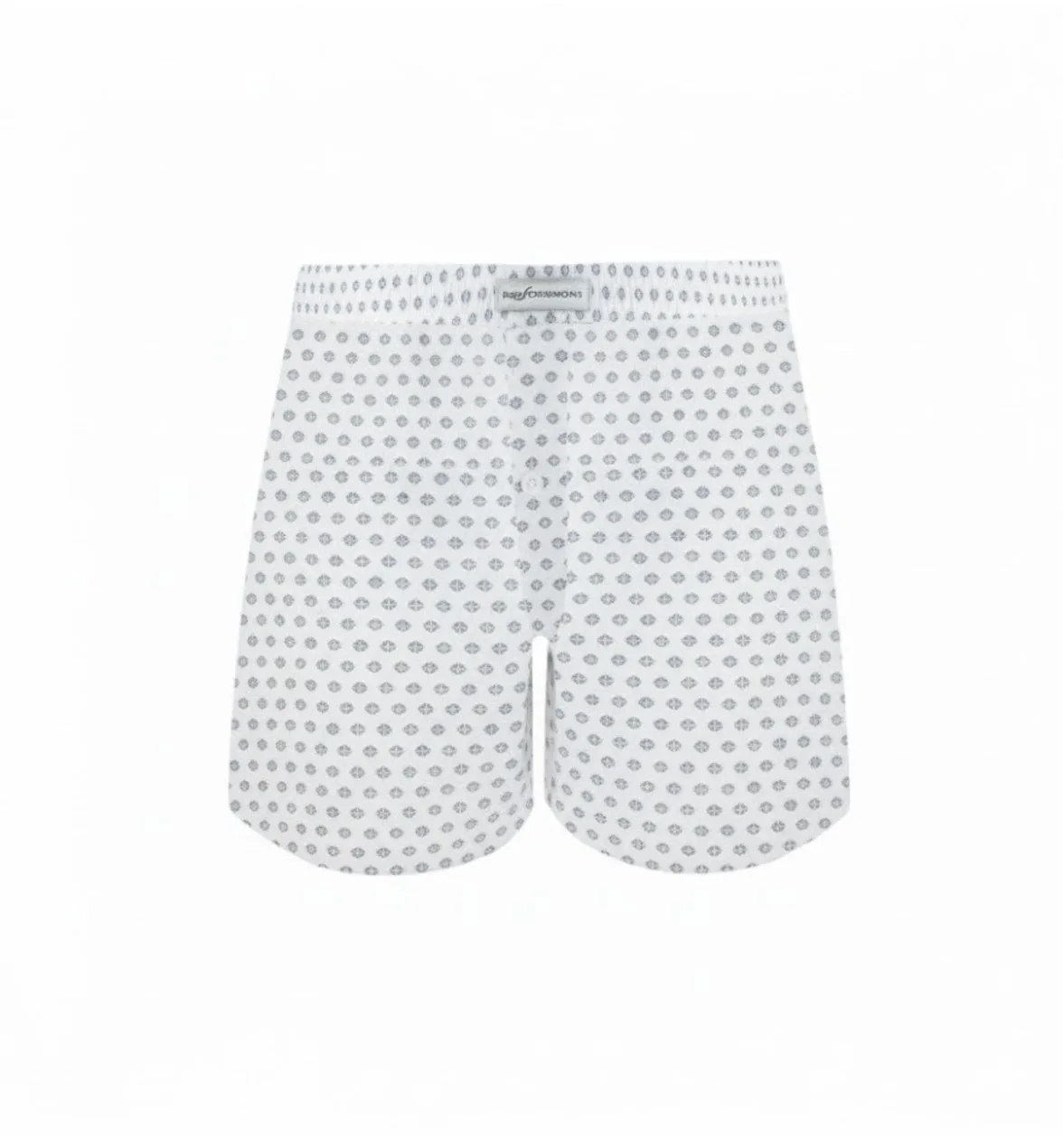 Rossoporpora Boxer Bottone Microfantasia boxer uomo grigio cotone