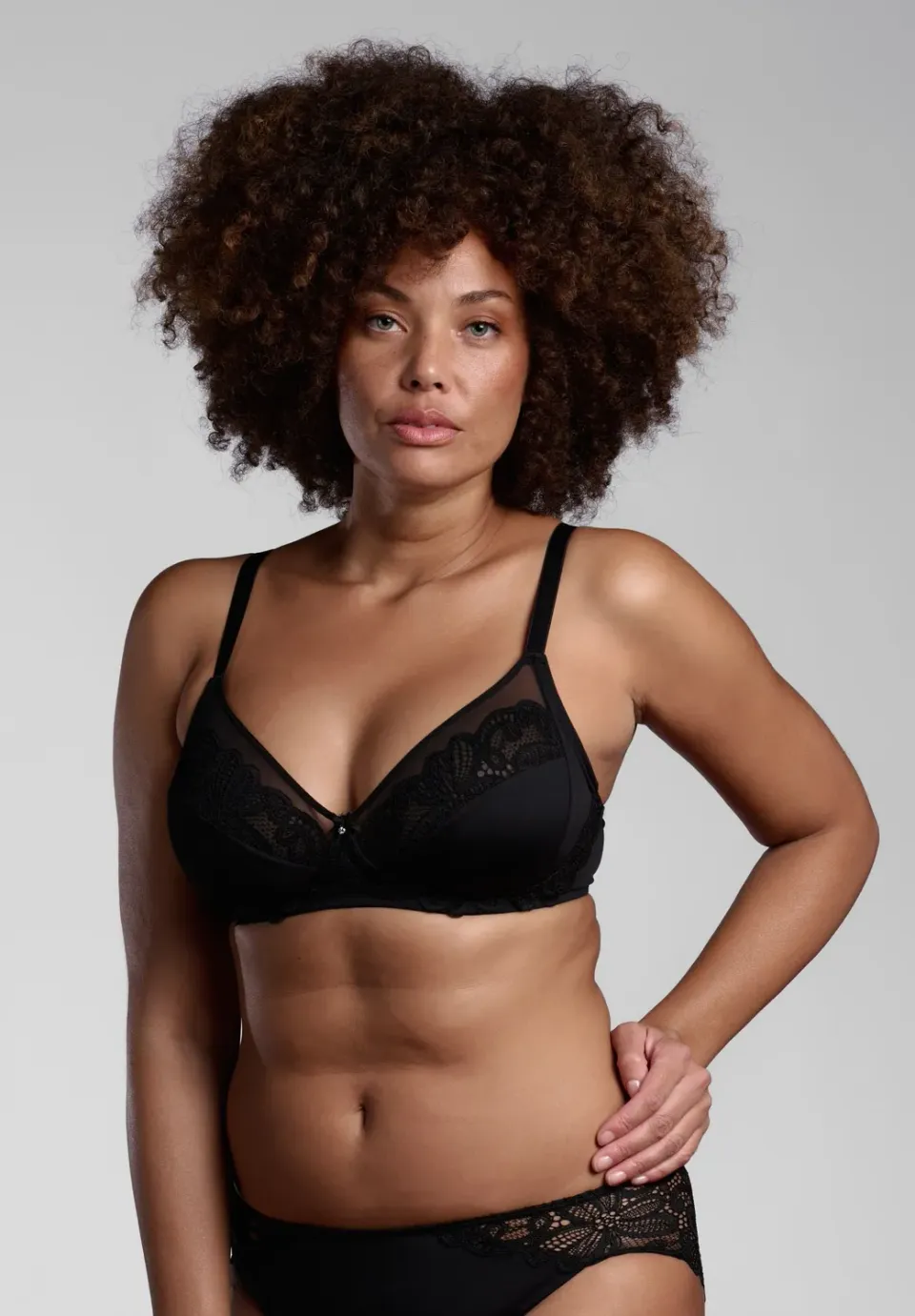 Lepel Belseno Allure 460 reggiseno senza ferretto nero pizzo