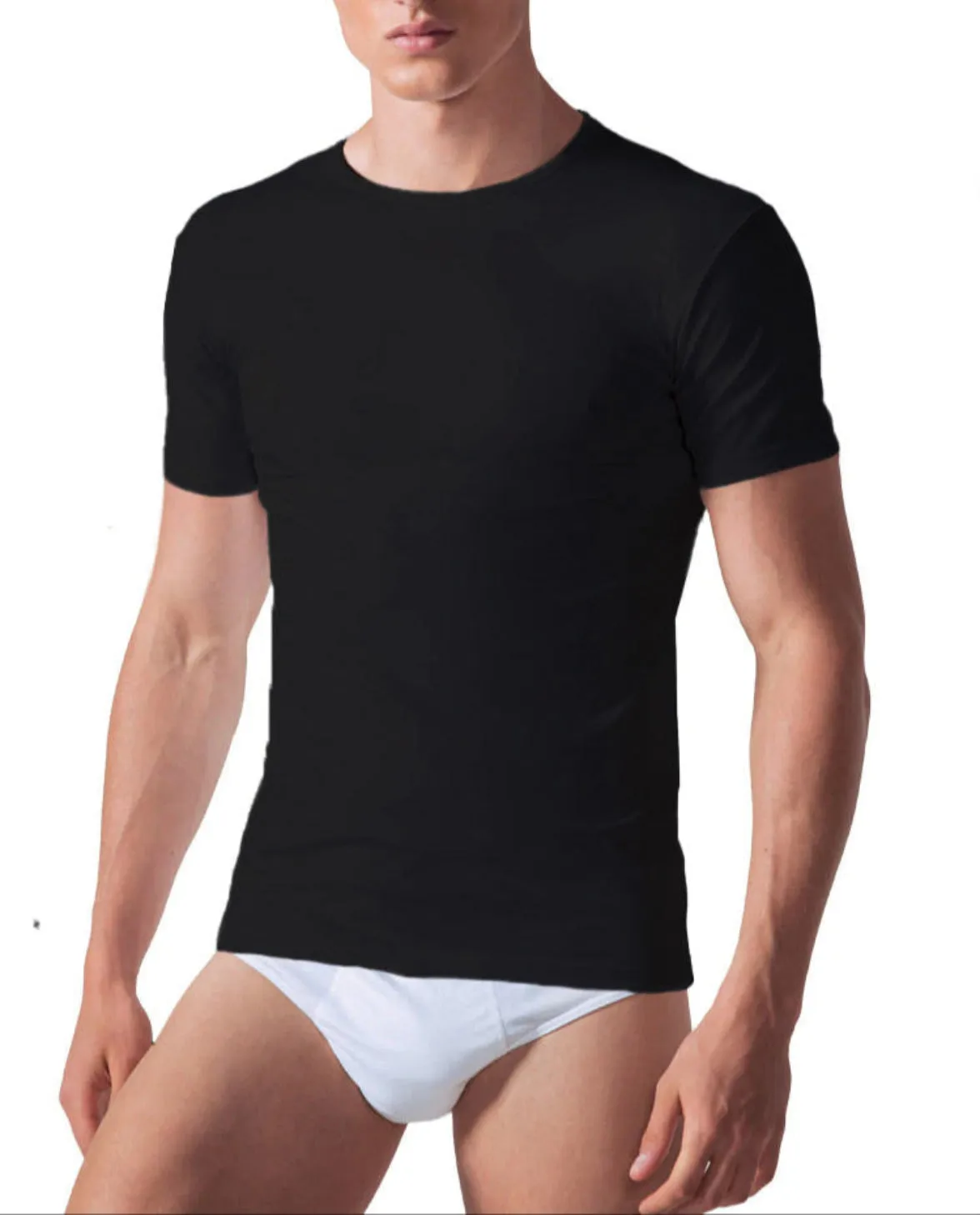 Rossoporpora Paricollo maglia uomo cotone mezza manica