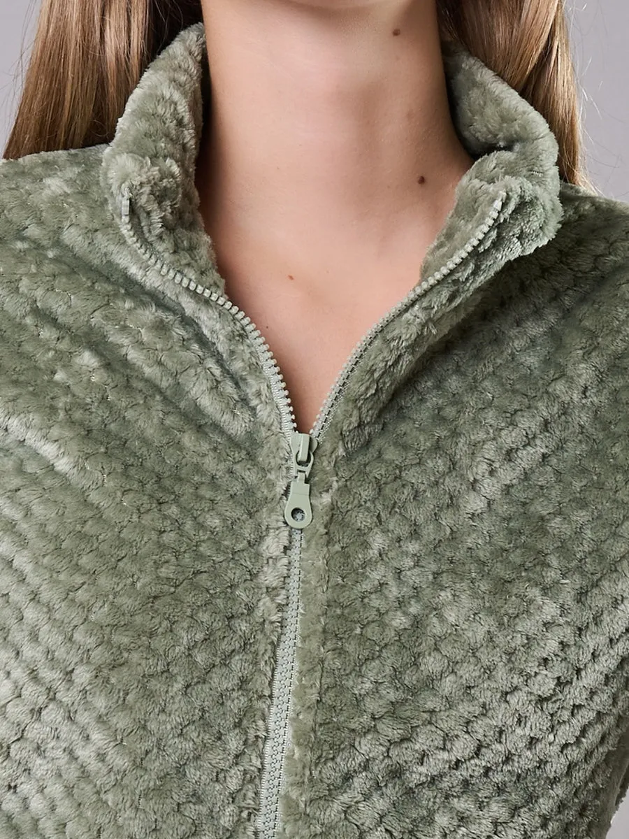 SièLei RS44 tuta donna salvia coral zip collo alto