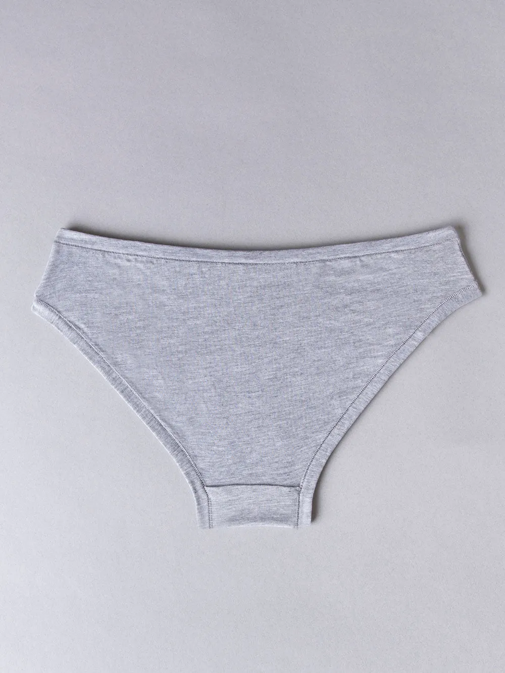 Si'èLei Natural Cotton 1445 slip grigio melange bio