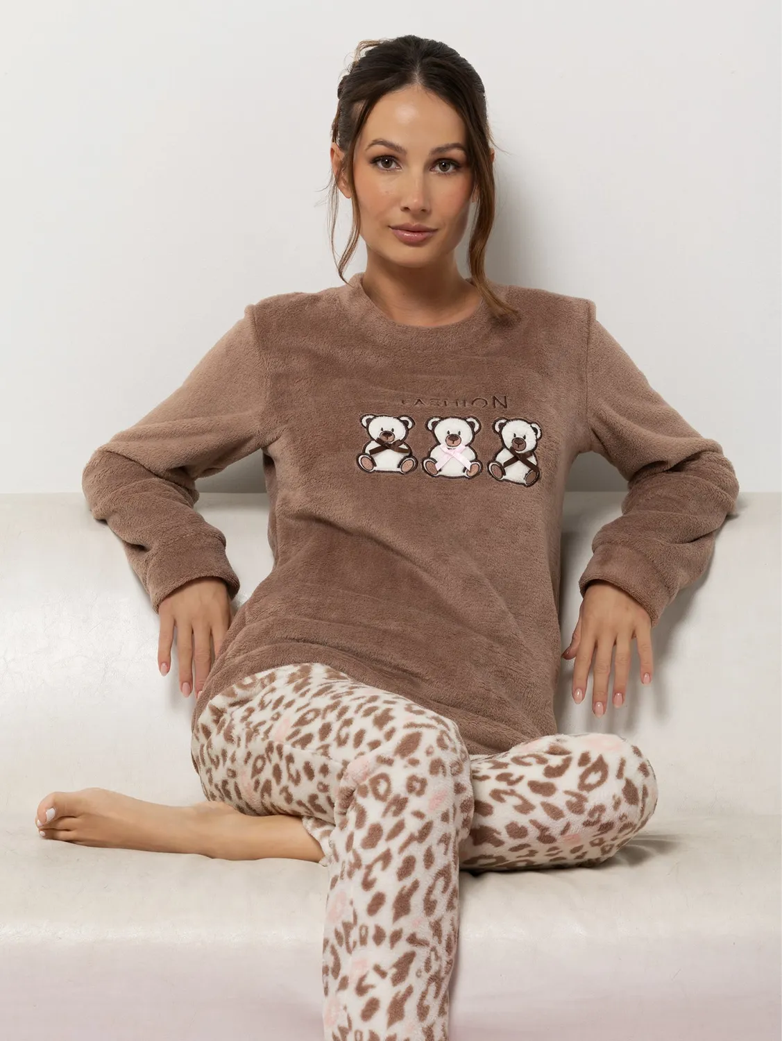 Si'èLei Trixy Soft TX42 pigiama donna corda orsetti