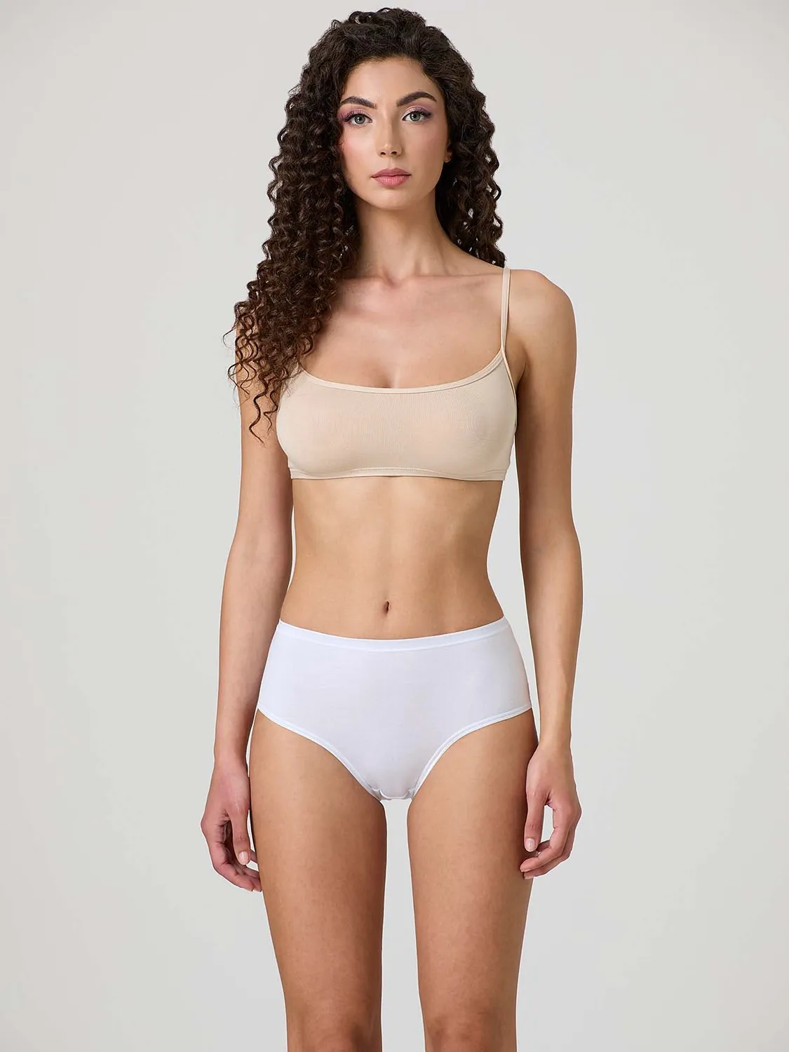 Jadea Basic 03 slip midi cotone elasticizzato