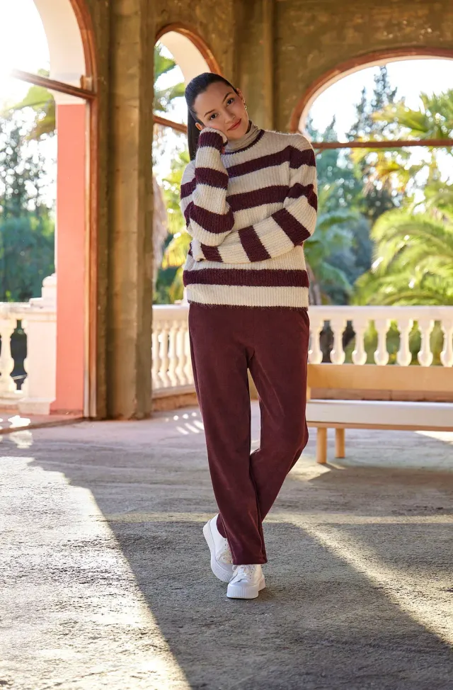Janira Softy Pana Pantaloni Casa in Velluto Morbido