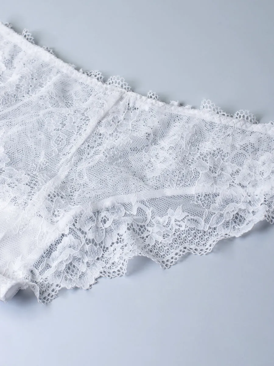 Si'èLei Wonder Lace 2455 slip pizzo stretch bianco