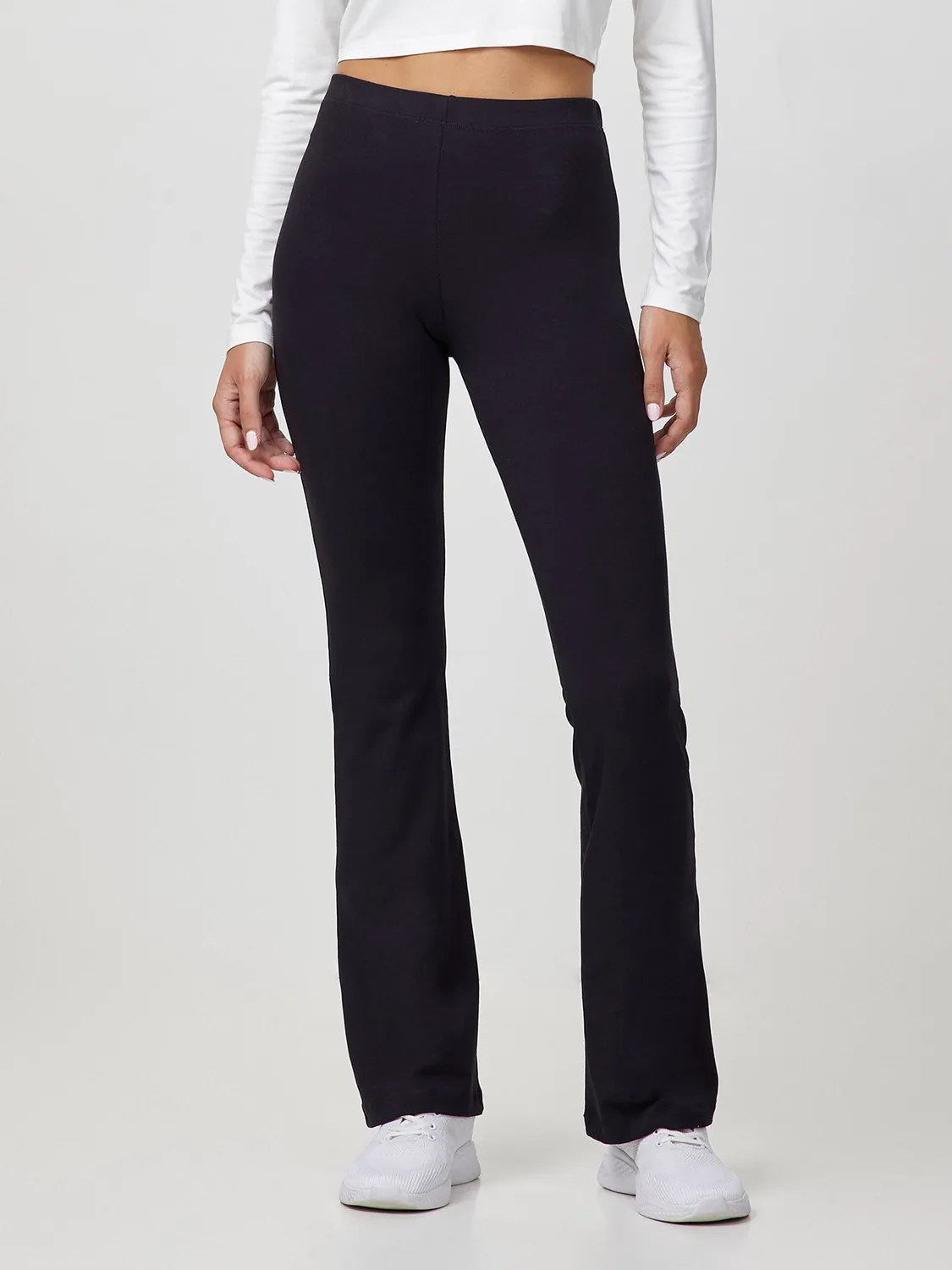 Jadea Basic leggings svasato cotone elasticizzato quotidiano