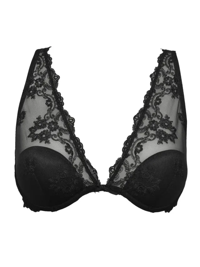 Si'èLei Glam 1958 Bralette Nero Imbottita con Ferretto