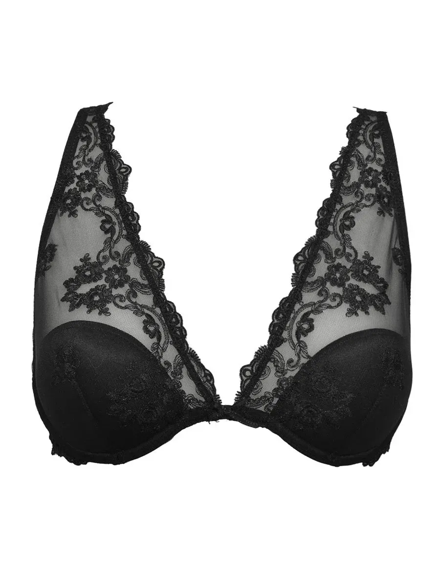 Si'èLei Glam 1958 Bralette Nero Imbottita con Ferretto