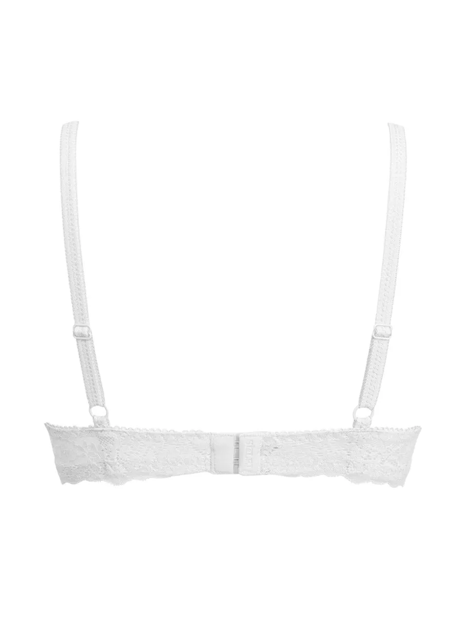 Si'èLei 2684 reggiseno imbottito bianco pizzo