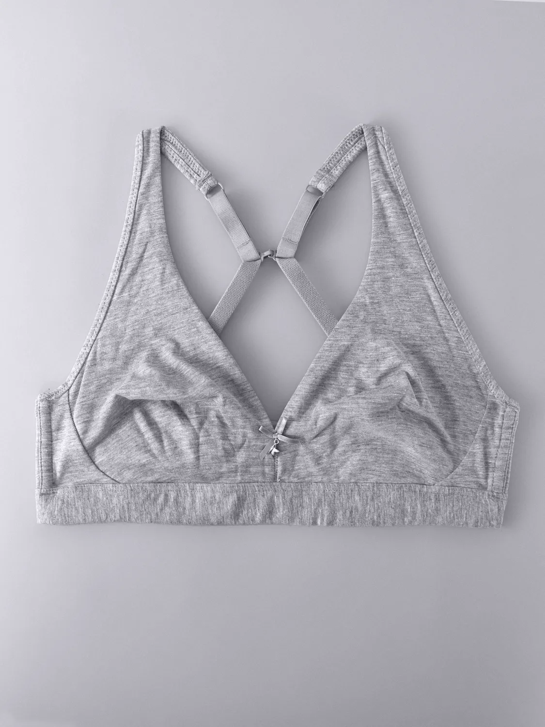 SièLei Natural Cotton 1454 reggiseno triangolo grigio cotone bio