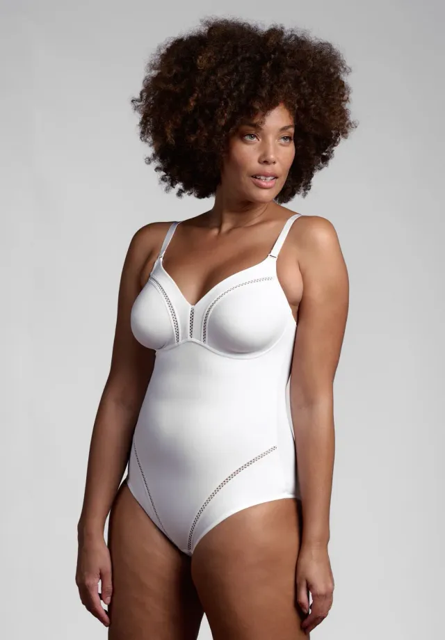 Lepel Dafne Classic body senza ferretto bianco microfibra