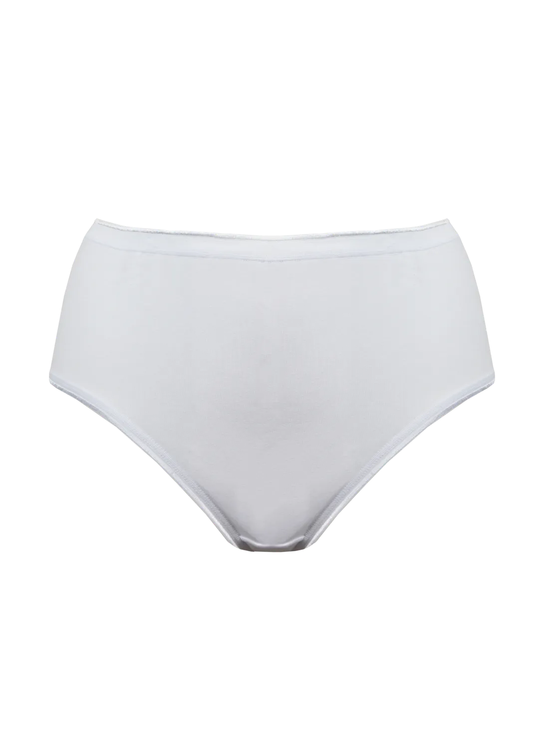 Rossoporpora slip midi donna fianco alto 3 pezzi bianchi cotone