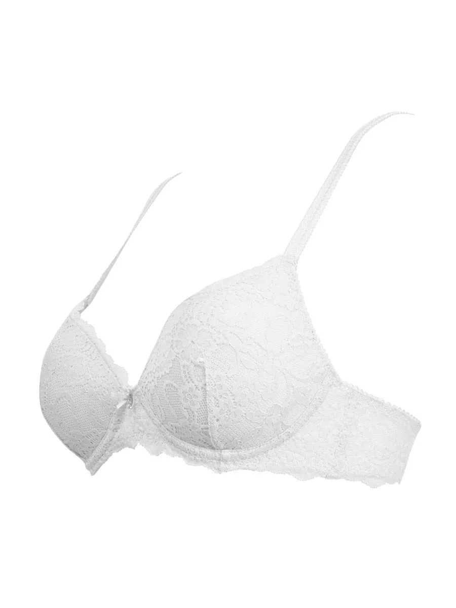 Si'èLei Allure 2676 reggiseno bianco coppe graduate pizzo