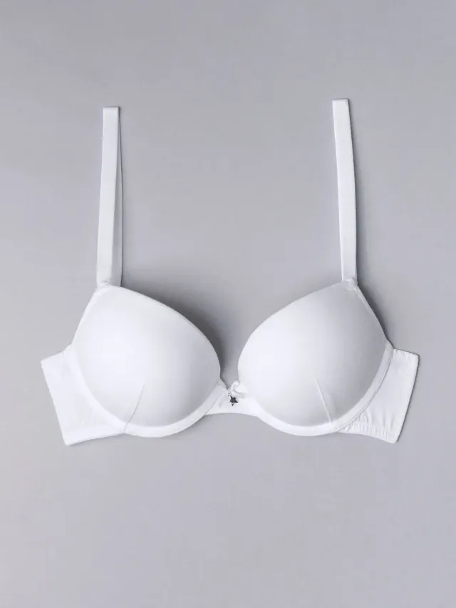 Si'èLei Natural Cotton 1444 reggiseno push-up bianco cotone bio