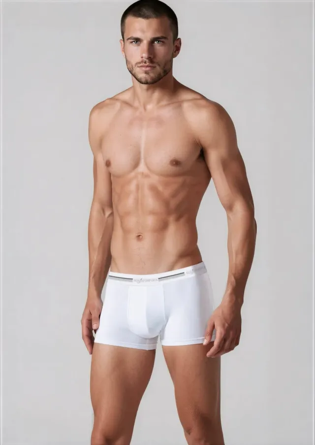 Rossoporpora boxer uomo cotone elastico logato nero