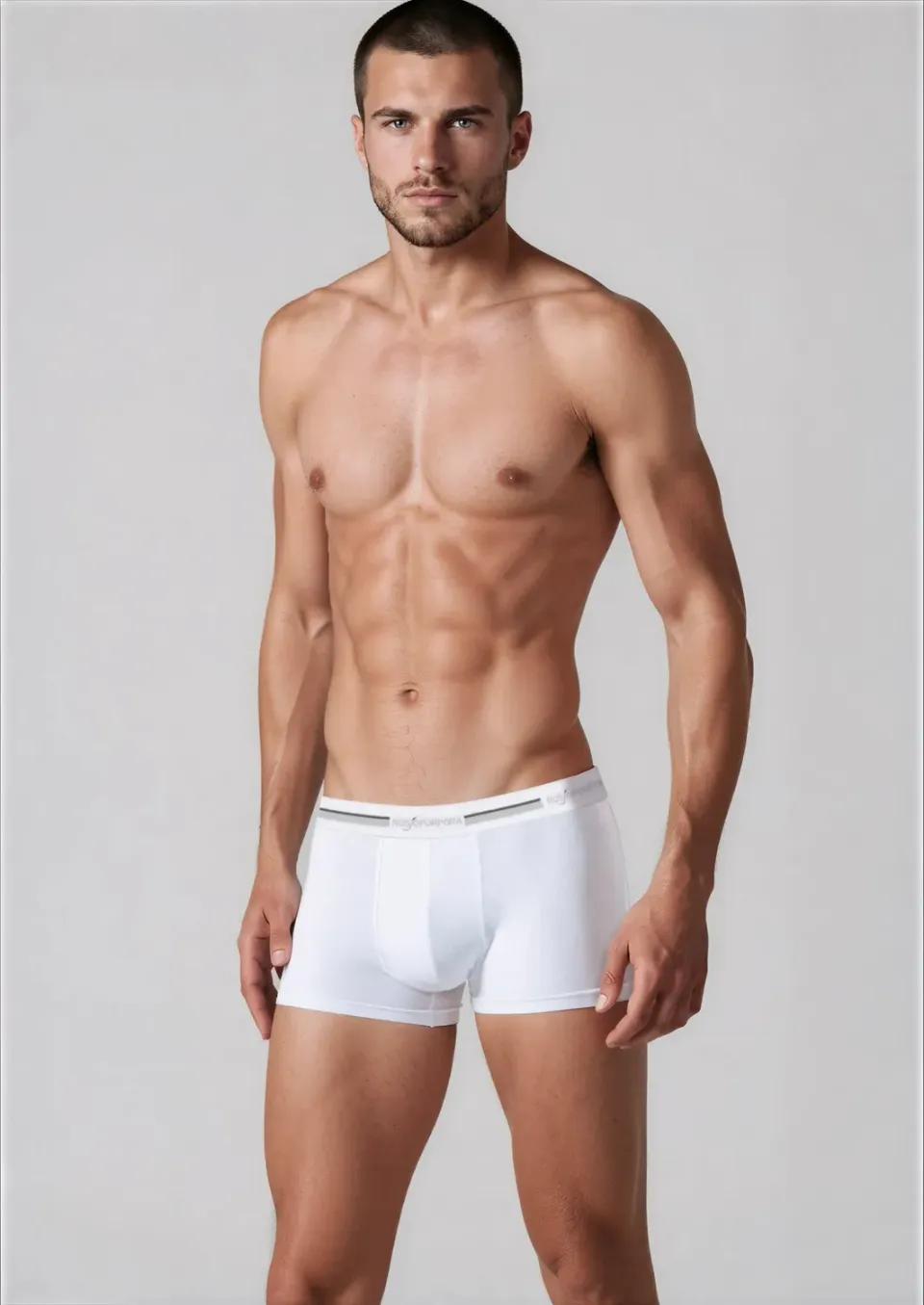 Rossoporpora boxer uomo cotone elastico logato nero