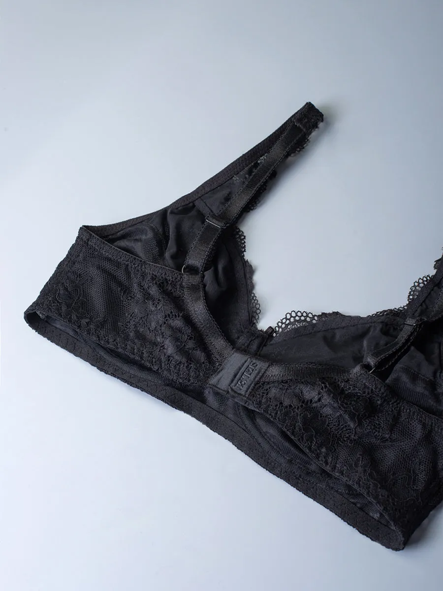 Si'èLei Wonder Lace 2440 reggiseno pizzo nero senza ferretto