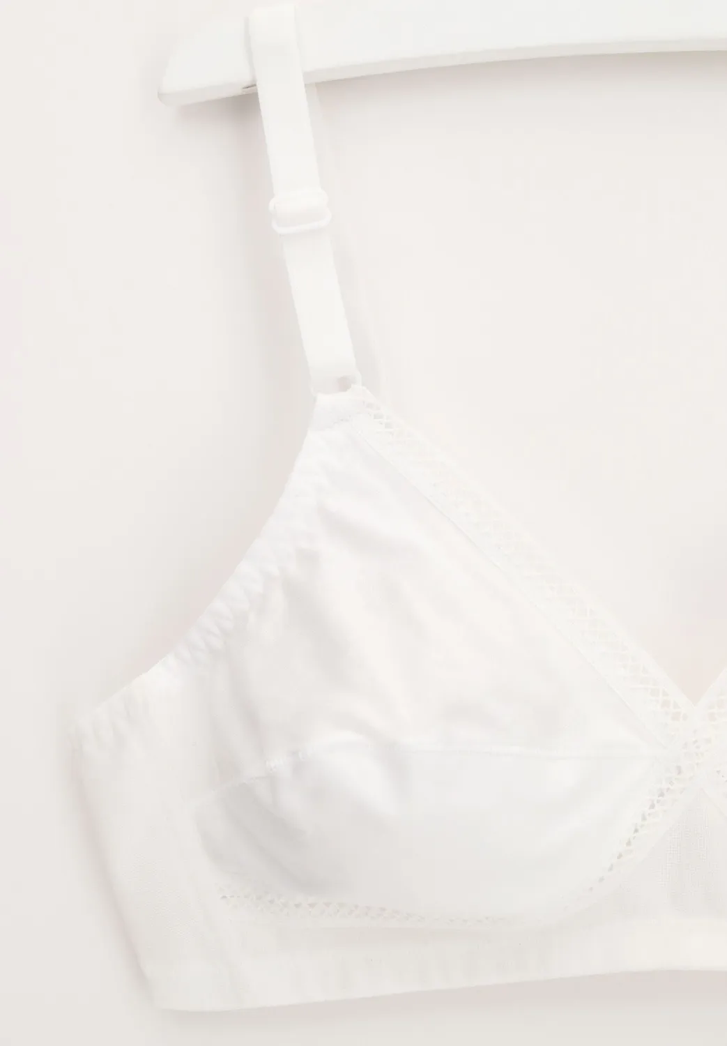 Lepel Rita Classic reggiseno senza ferretto bianco cotone