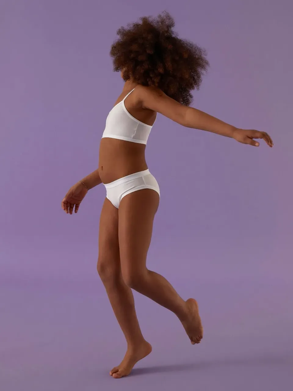 Jadea 176 slip bambina cotone traspirante bianco