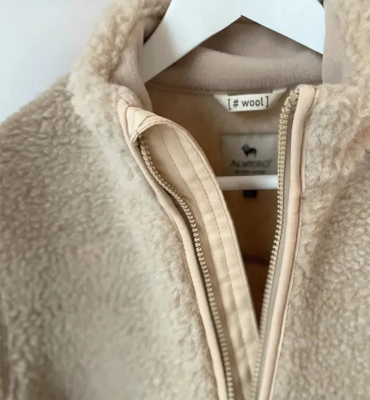 Casagin Teddy giubbino beige XS/S pura lana