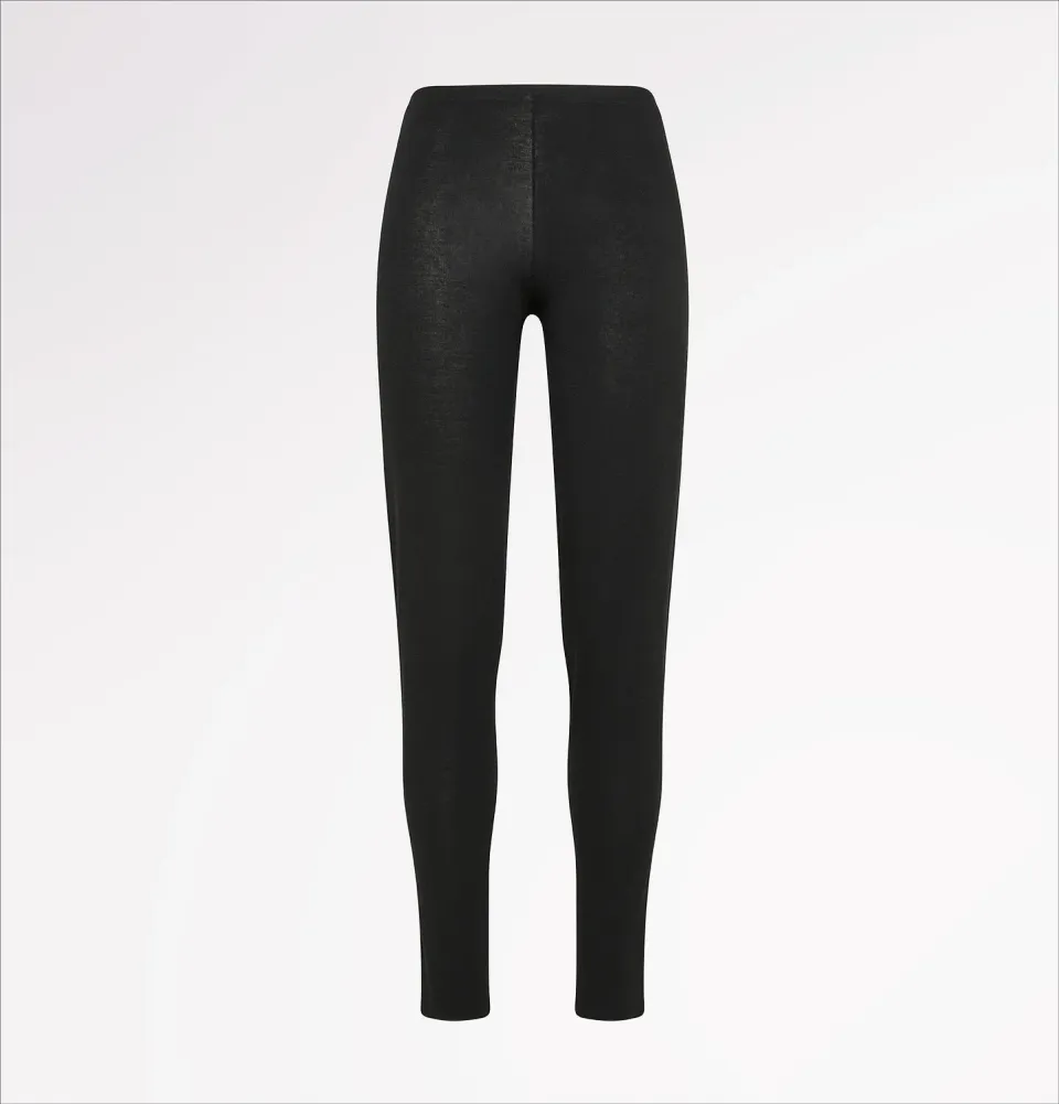Casagin Cashmere leggings donna Nero Tencel Modal