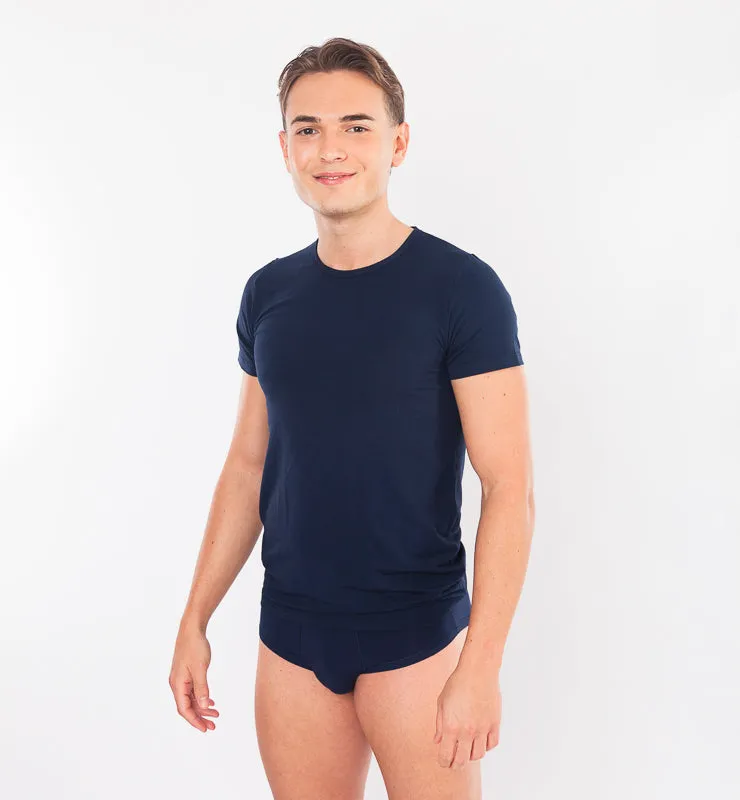 Casagin Essential T-shirt uomo Tencel maniche corte Bianco