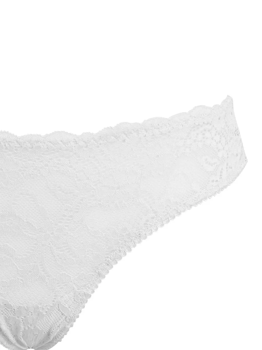 Si'èLei Allure 2677 slip brasiliana bianco in pizzo