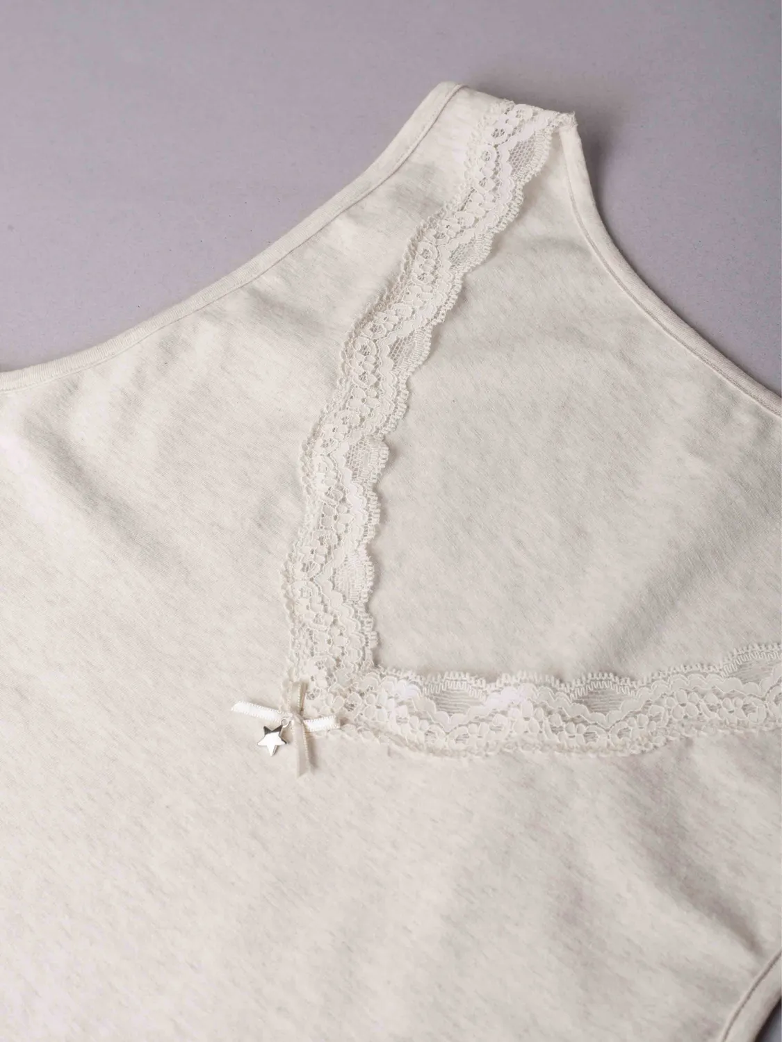 Si'èLei Natural Cotton 1436 canotta ecru melange cotone bio