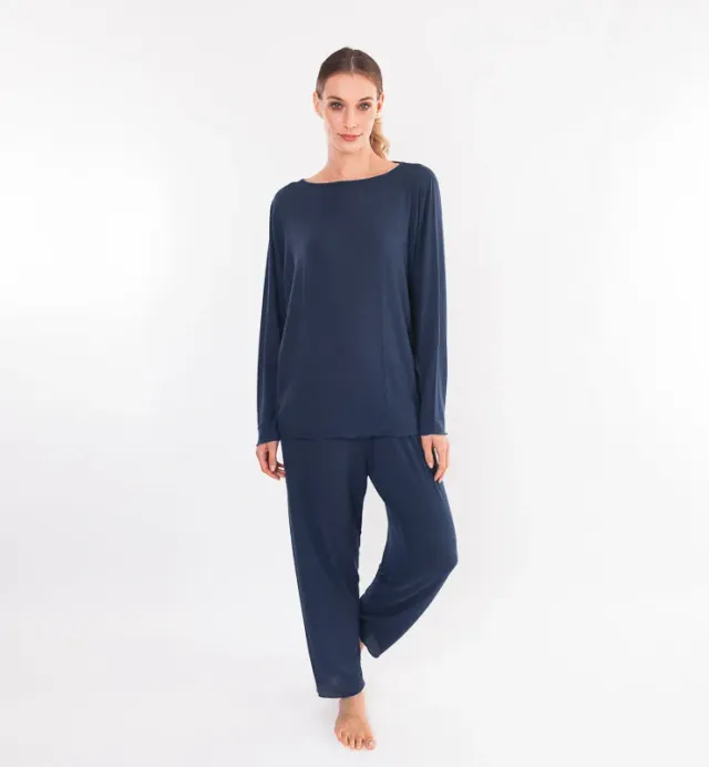 Casagin Tencel Cashmere pigiama manica lunga conchiglia termoregolante