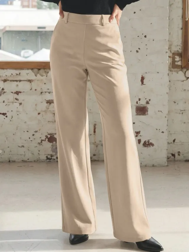 Si'èLei LG27 leggings gamba larga micropile sabbia caldo