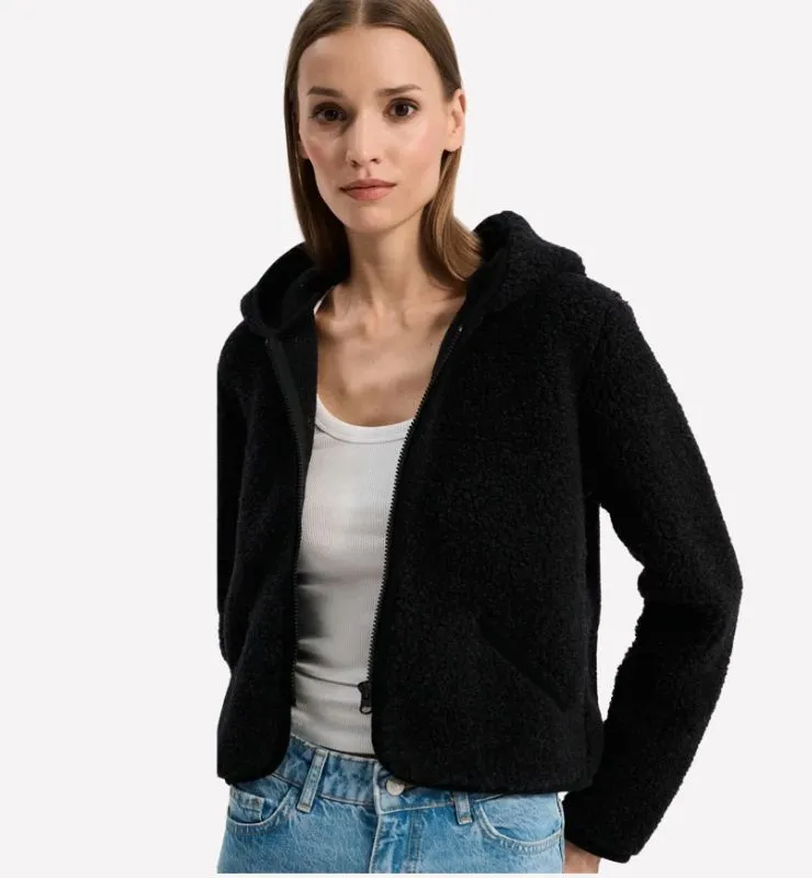 Casagin Pile cappuccio lana ultraleggero marrone teddy