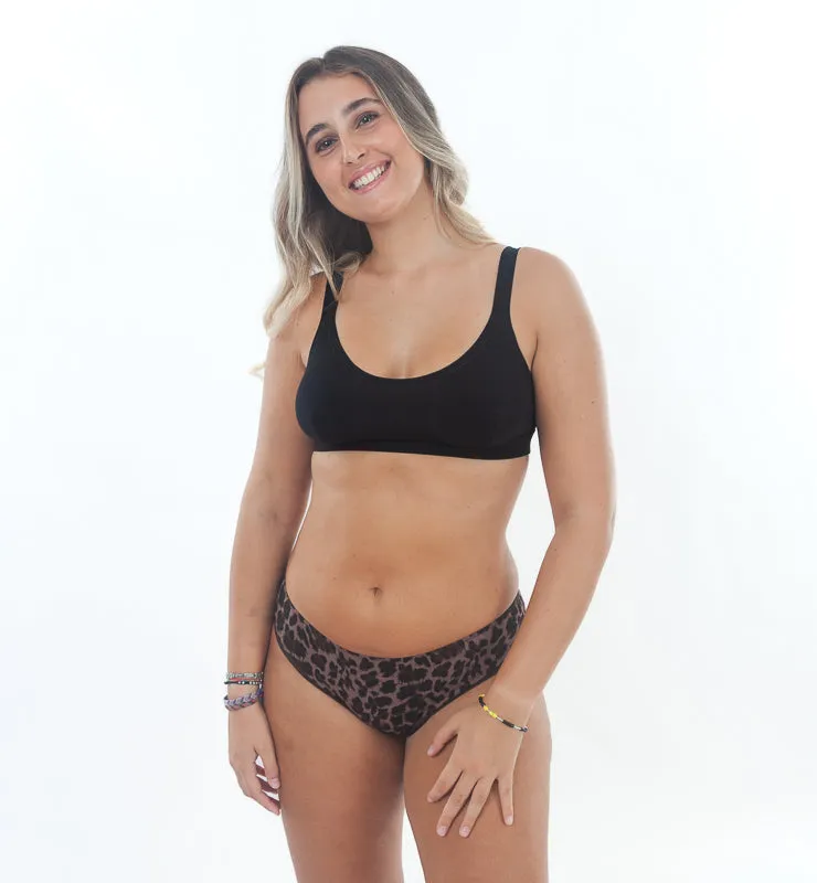 Casagin Leopard slip mestruale leggero cotone biologico Leo